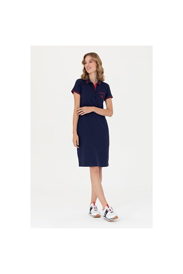 COPY - Women's Navy Blue Knitted Dress
