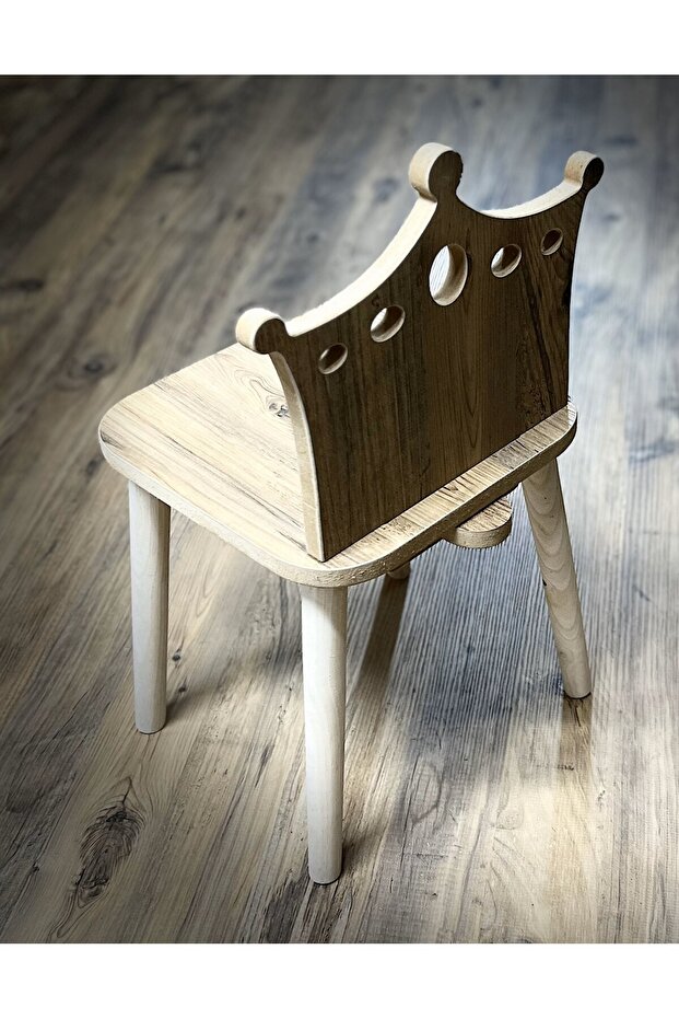 Çam Kraliçe Tabure Sandalye - 3