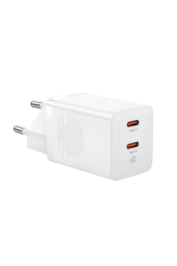 Gan5 Pro 40w Şarj Cihazı Beyaz Çıkış:type-c X2 Hızlı Şarj Ccgp180101 Duvar Tipi - 2