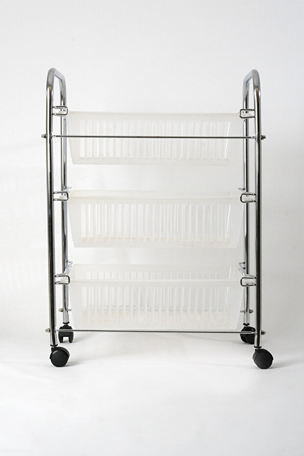 3 Katlı Sebzelik Krom Şeffaf - 2