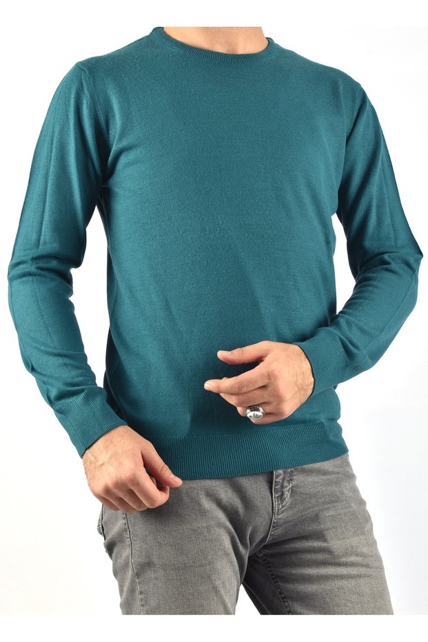 ET 3621 TWISTER CYCLING COLLAR SWEATER/PETROL/M