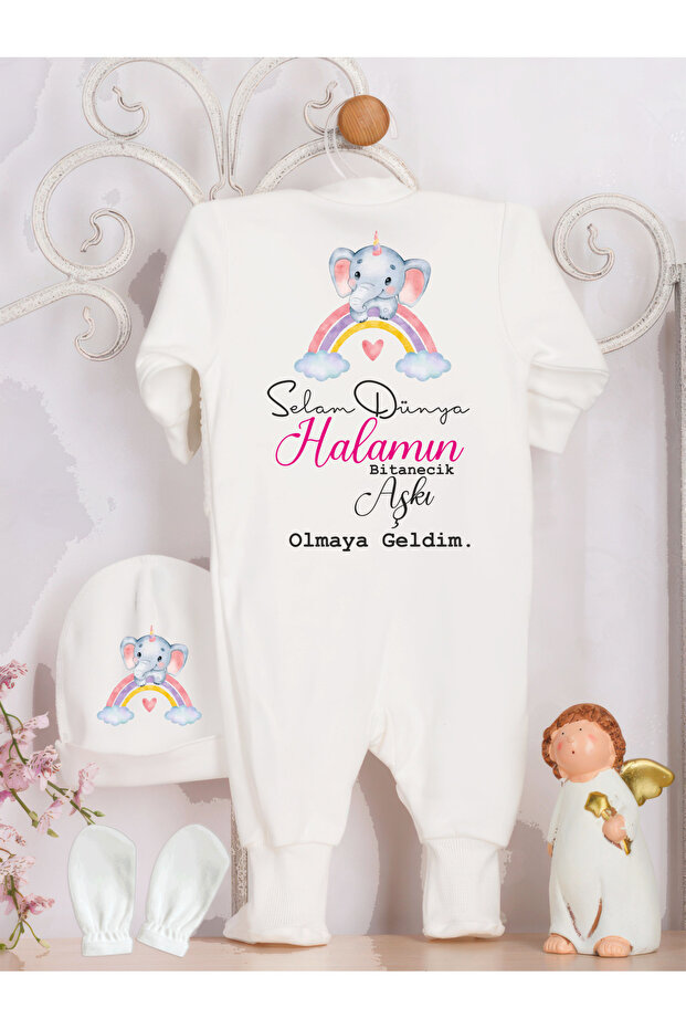 Still Written Design Baby Hospital Release Jumpsuit Set