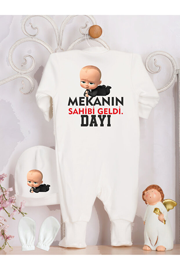 DAYI WRITTEN DESIGN BABY HOSPITAL RELEASE JUMPSUIT SET