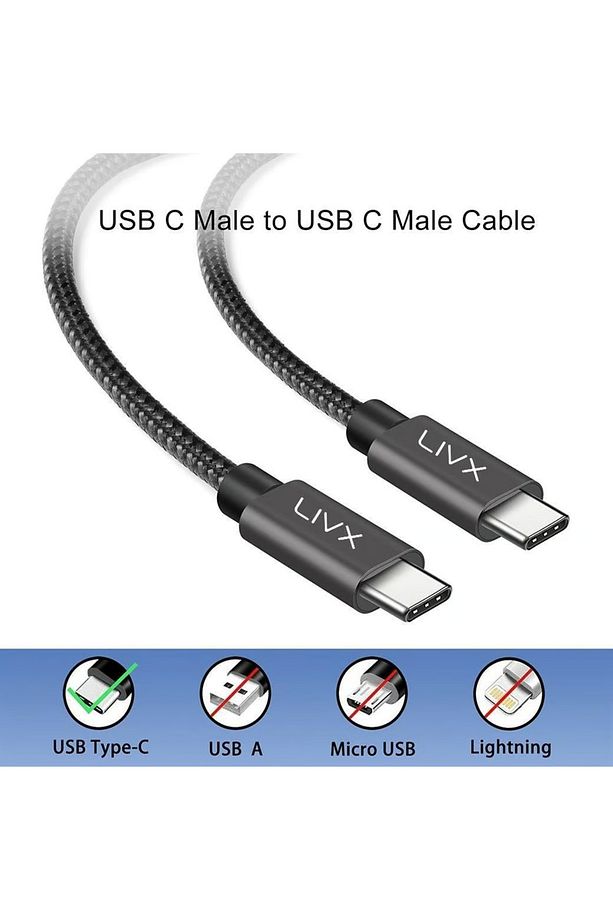 Solid 100w 5a Type C To Iphone 15 Pro Max Uyumlu Hızlı Şarj Data Kablosu Halat Örgülü Space 3 Metre - 8