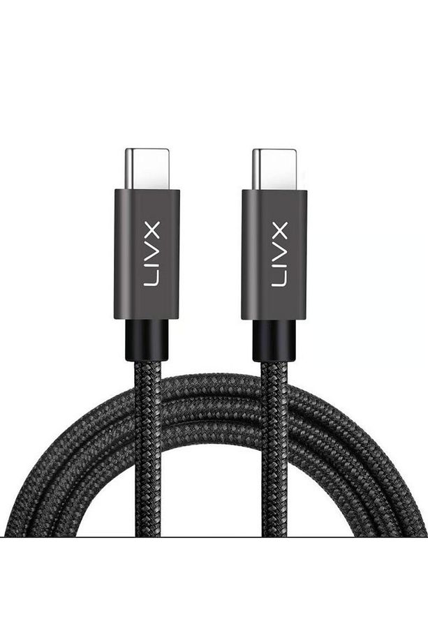 Solid 100w 5a Type C To Iphone 15 Pro Max Uyumlu Hızlı Şarj Data Kablosu Halat Örgülü Space 3 Metre - 1