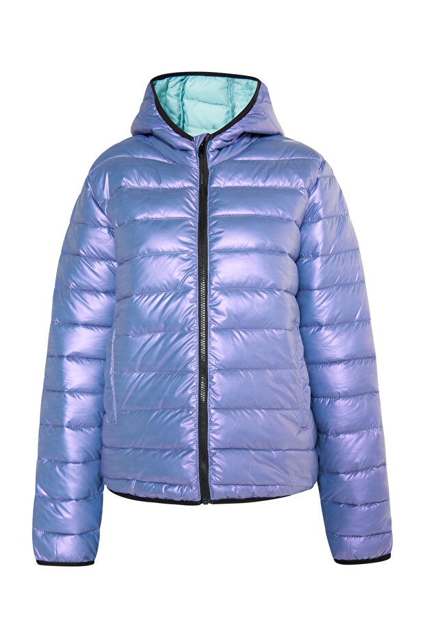 Shiny quilted jacket - 1