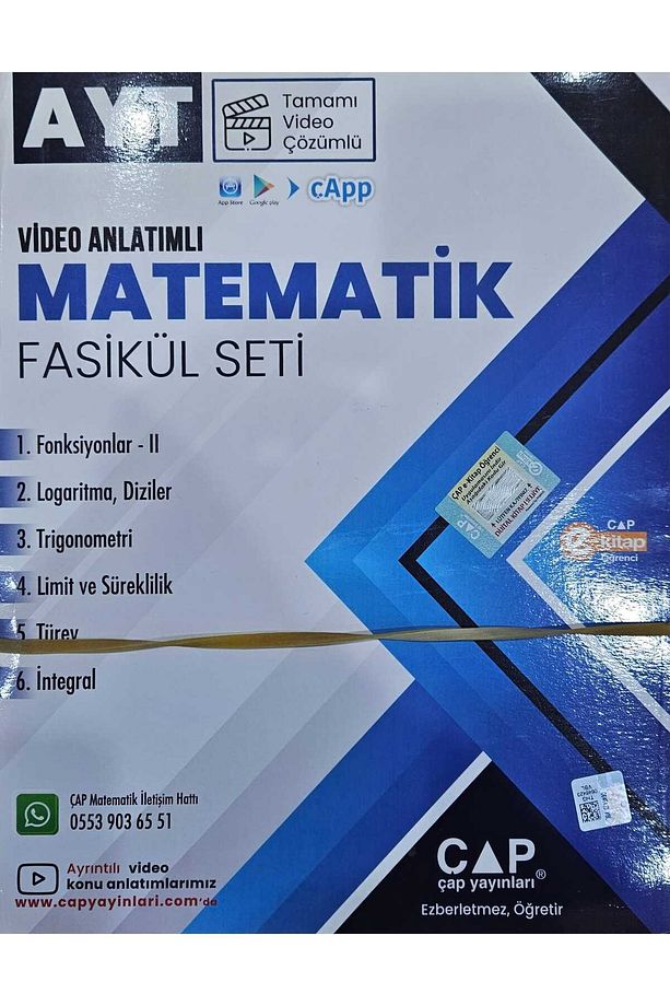 ÇAP YAYINLARI AYT MATEMATİK FASİKÜL SETİ - 1