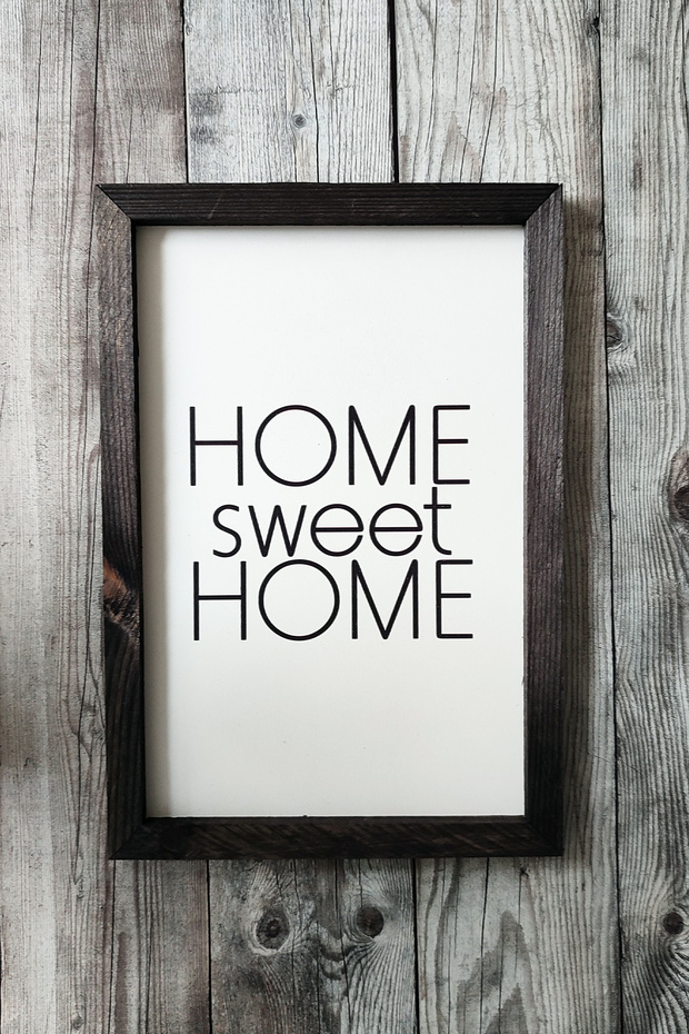 Inspirational Quotes" Black Wooden Framed Painting - 21X30 cm