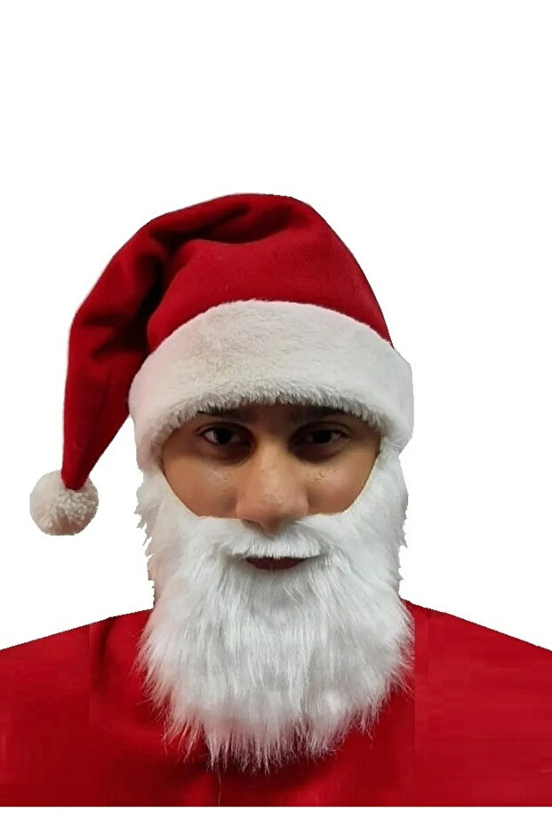 Noel Baba Başlık Bıyık - 1