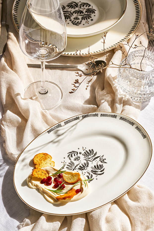 Eye Fine Bone Kayık Tabak 25 cm - 1