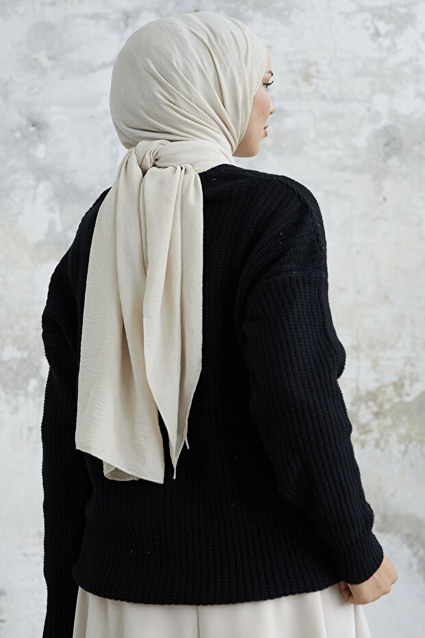 Helly Papatya İşlemeli Hırka - Siyah - 4