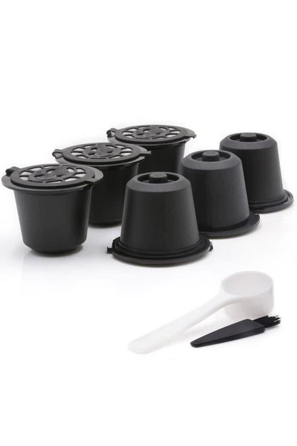 6 Adet Doldurulabilir Nespresso Kahve Kapsülü ( Yıkayıp Tekrar Kullanabilirsiniz ) - 1