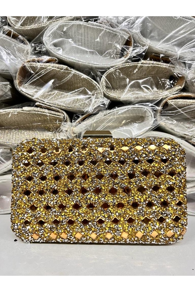 Taşlı abiye çanta - 5