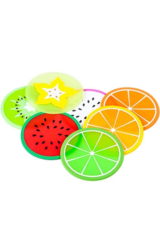 كوستر الفاكهة منقوشة قطعة كوستر - 6