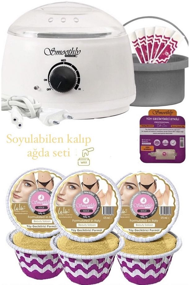 Gold Soyulabilen Mini Kalıp (penta) Ağda 750gr, Ağda Makinesi, Seti - 1