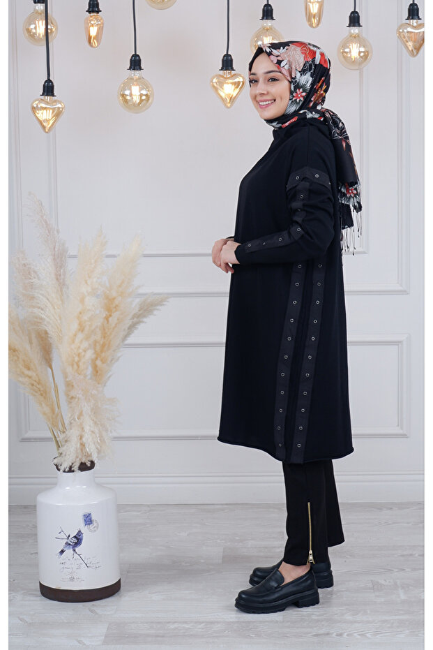 Triko Tunik 34021 Siyah - 2