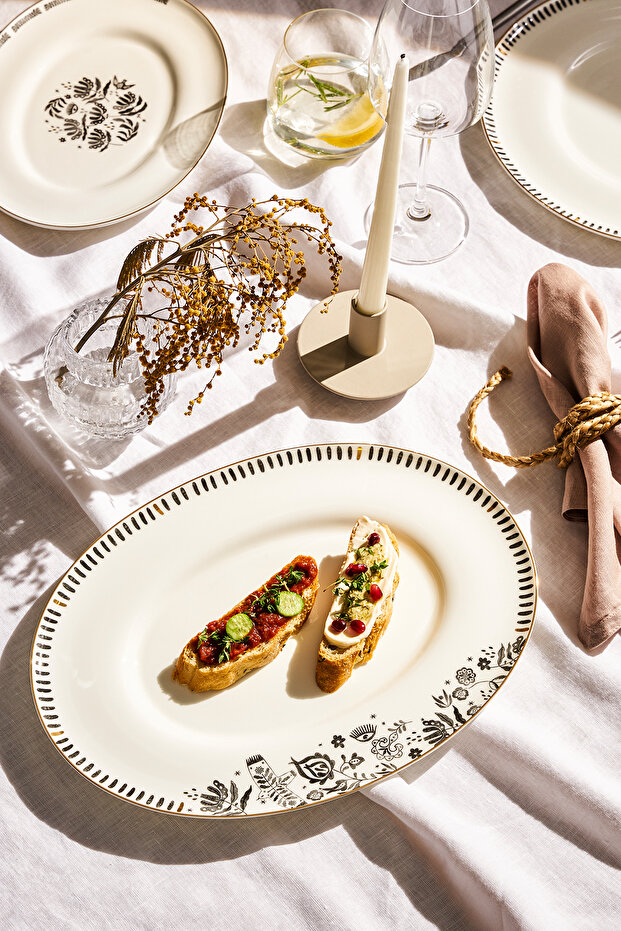 Artisan Fine Bone Kayık Tabak 33 cm - 1