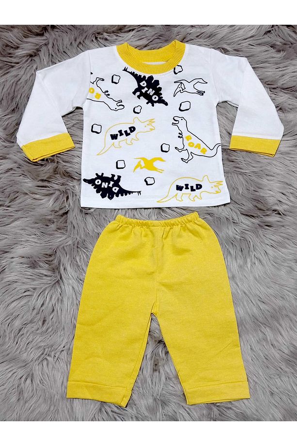 Dinazor Desenli Çocuk Pijama Takımı - 2