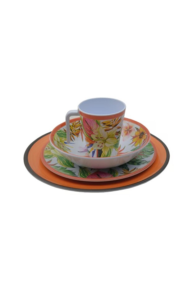 Melamin Tabak Seti 16 Parça - 2