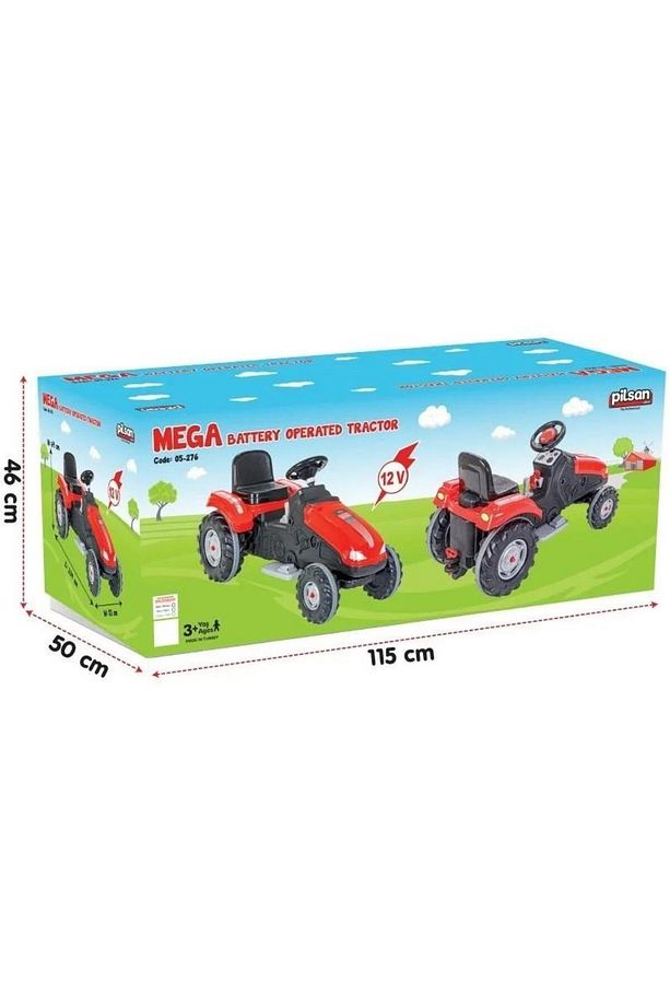 Mega 12 Volt Akülü Traktör 05-276 Dev Akülü Traktör 12v - 1