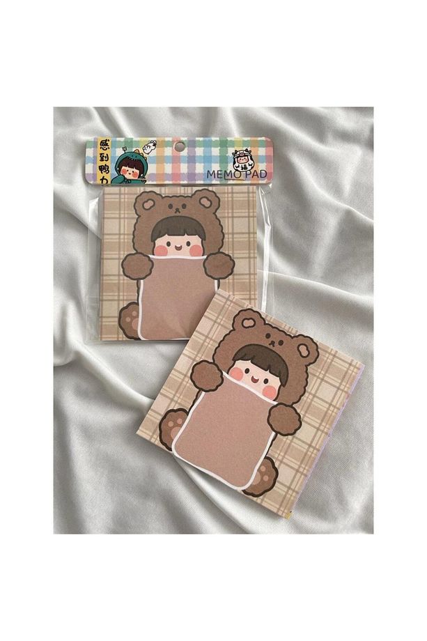 Bear Girl Memo Pad Kare Not Defteri - 4
