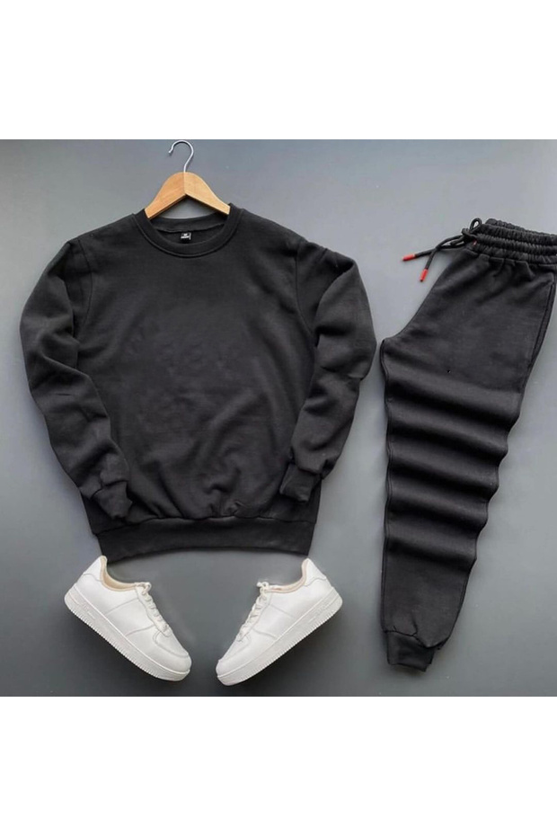 Tracksuit Set Unisex NB Printed Sweatshirt-Cotton Winter Tracksuit Set of 2 Set
