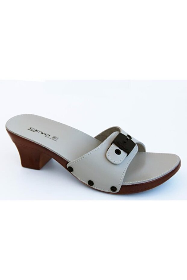 6800 Mınellı Bej Kadın Terlik - 2