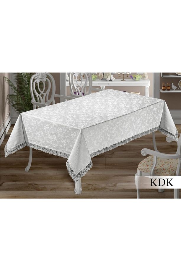 Kdk Model Kenar Güpürlü Masa Örtüsü Vip Kalite - 6