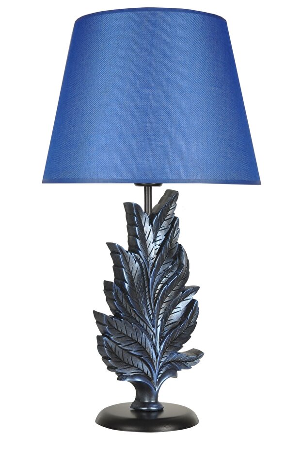 Modern Dizayn Yaprak Abajur Cobalt Mavi - 2