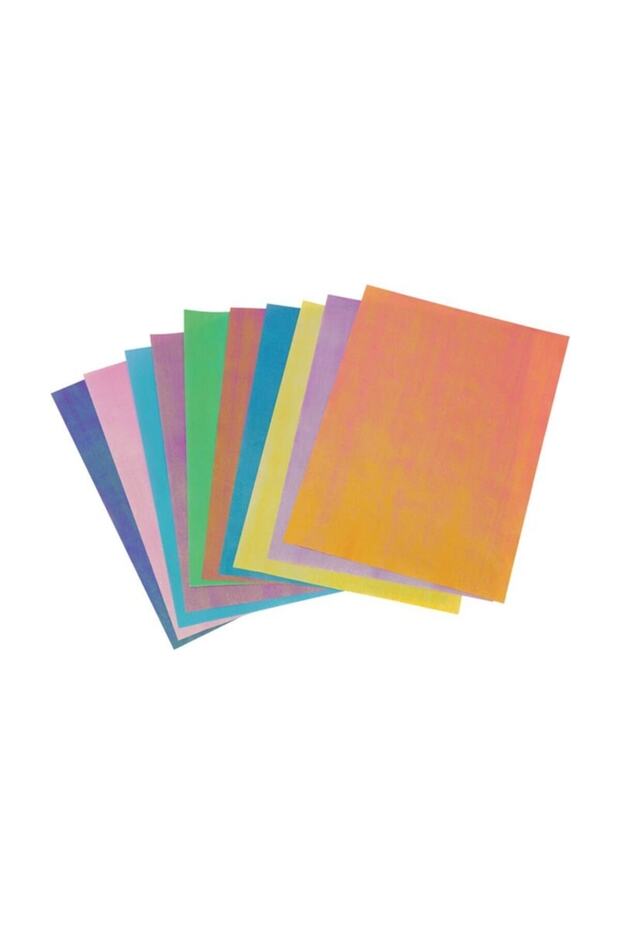 ورق حرفي منقوش لامع مقاس A4 10 قطع - 2