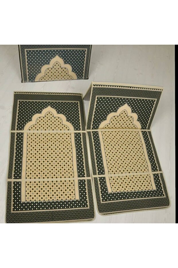 Prayer Rug Foldable Prayer Rug with Back Support and Back Rest