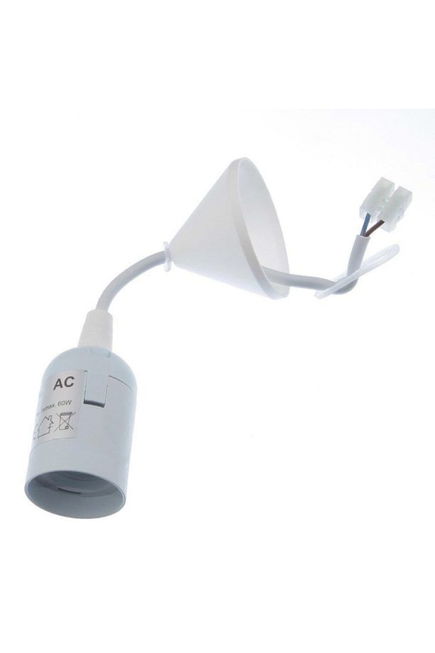 Kablolu Sarkıt E27 Duylu E-27 Kablolu Duy E 27 Duylu Kablolu Sarkıt Beyaz - 1