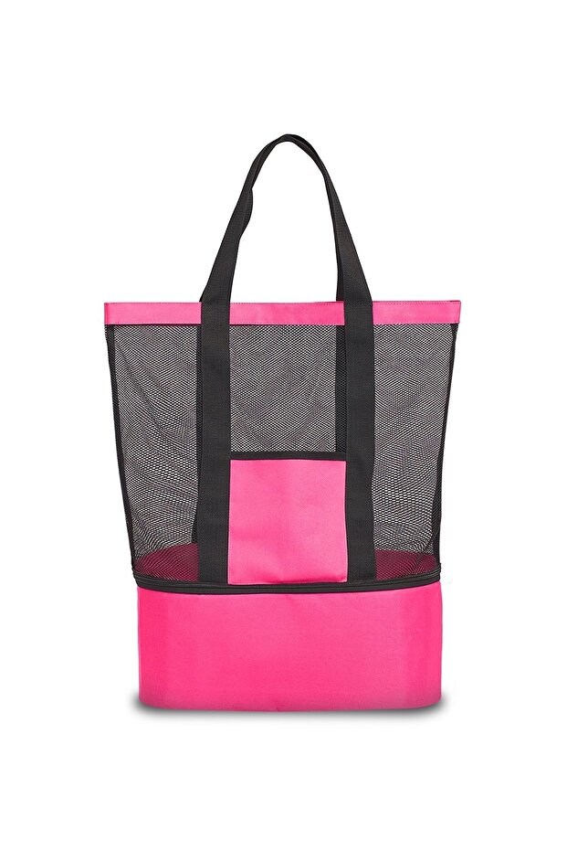 Beach Hand Bag Cold Warm Holder Compartment Icebox Beach Bag
