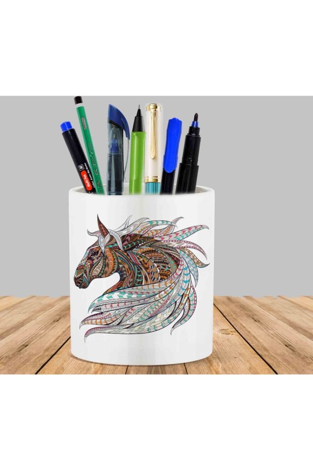 Color Horse Colorful Horse Cactus Succulent Flower Pot Pen Holder