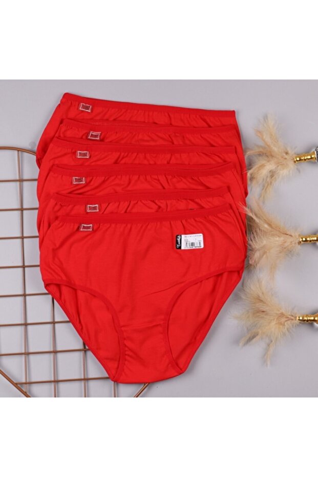 Women's Red Panties 6 Pieces
