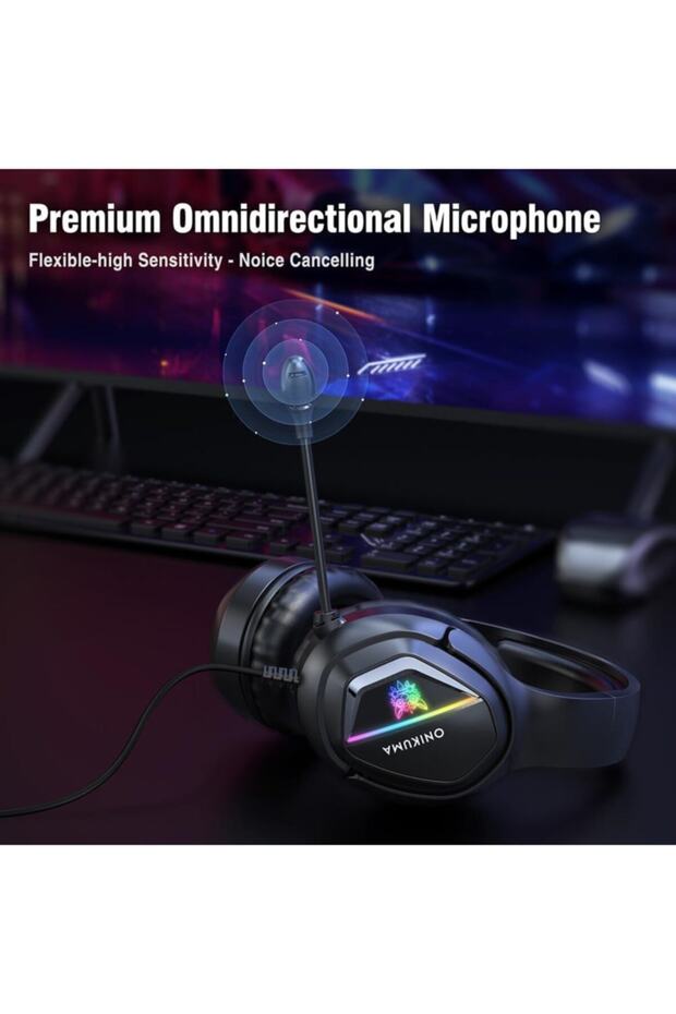 Profesyonel Oyuncu Kulaklığı Renkli Led 3d Stereo Surround Özellik Pc/ps4/xbox Uyumlu - 6