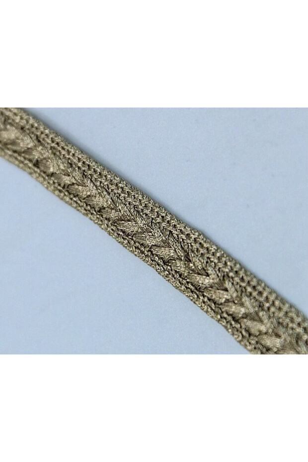 Sarı Simli 3lü Biye Şerit 1 Cm 5 Mt - 1