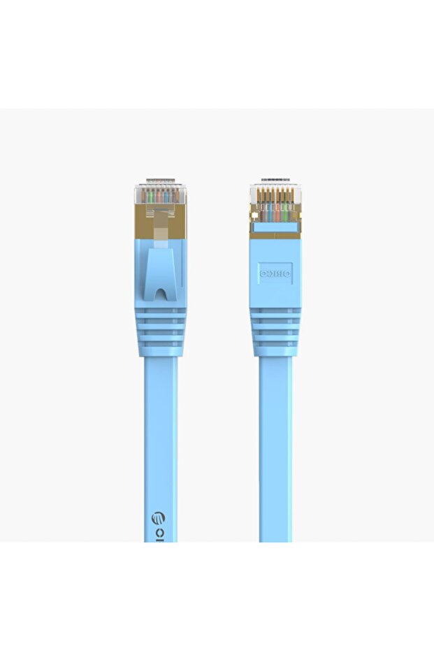 Pug-c7b Cat7 Flat Ethernet Kablosu, Mavi, 3m