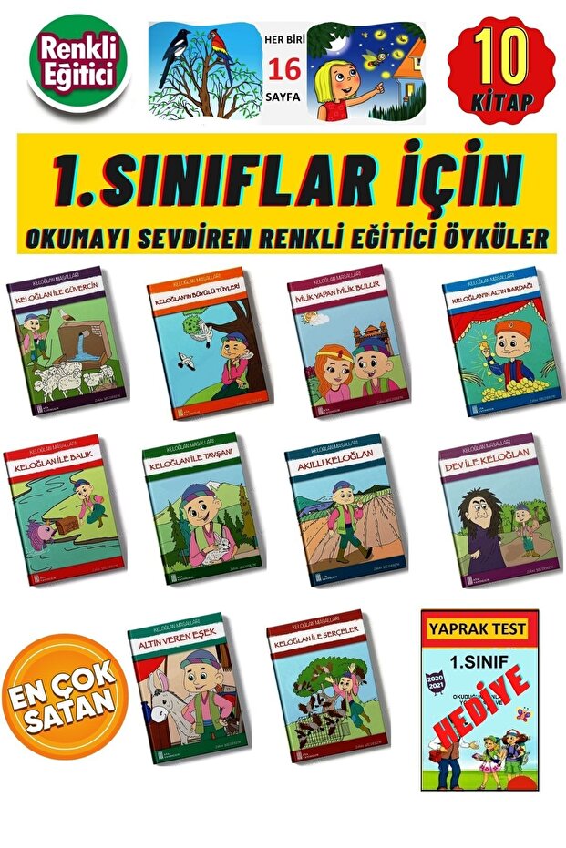 1.sınıflar Öykü Dizisi (10 Kitap)+değerlendirme Soru Kitapçığı