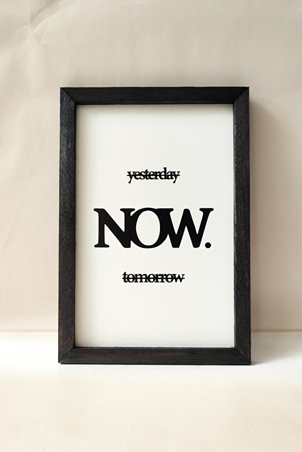 Inspirational Quotes" Painting with Black Wooden Frame - 20X30 cm