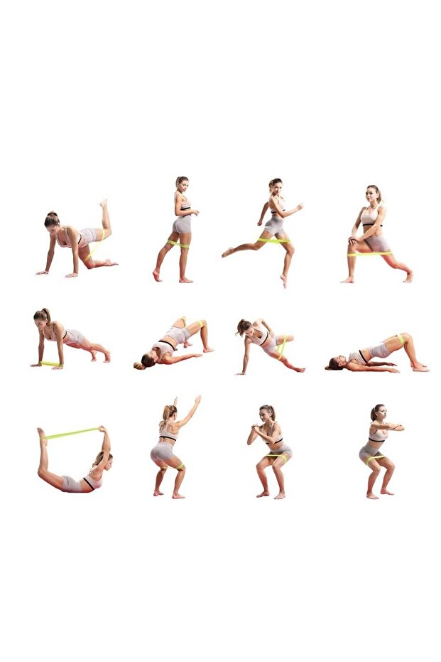 5 Pilates Exercise Resistance Bands - 7