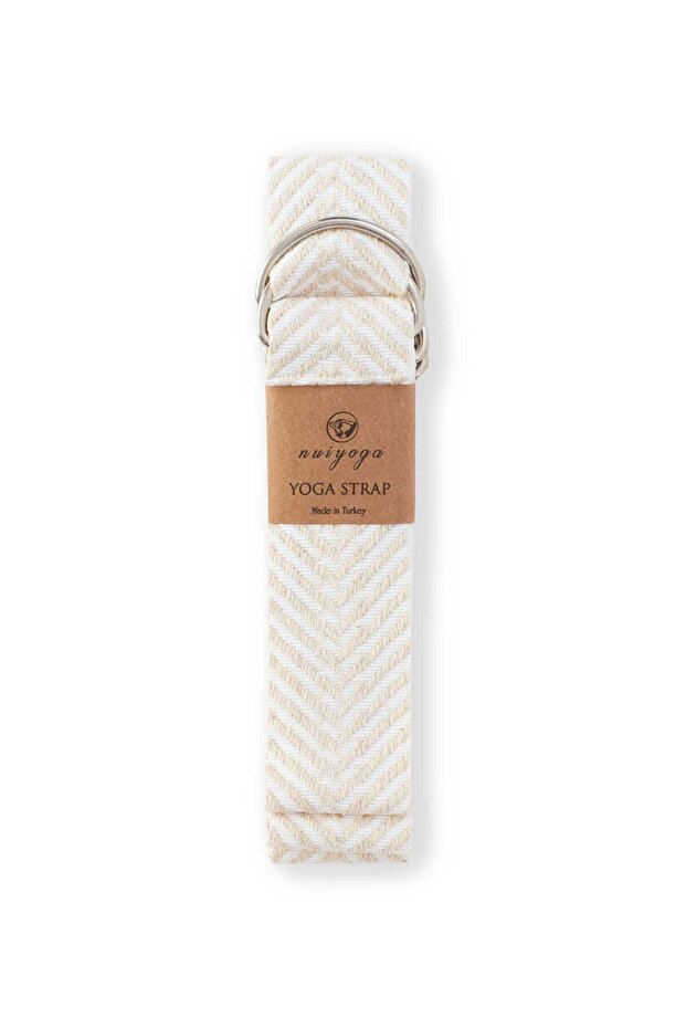 White Zebra Patterned Yoga Mat Carrying Strap