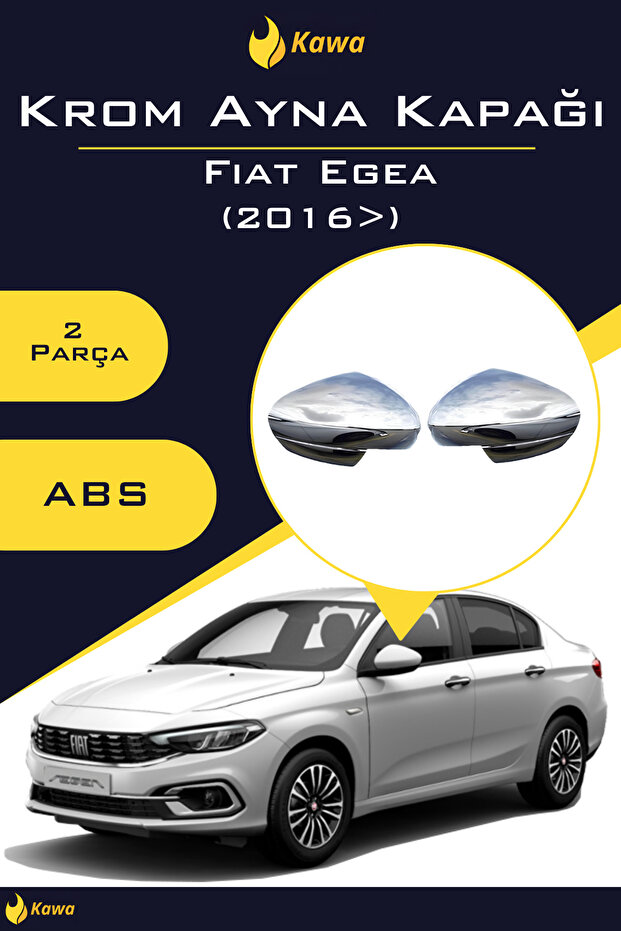 Fiat Egea (2016>) Krom Ayna Kapağı ABS