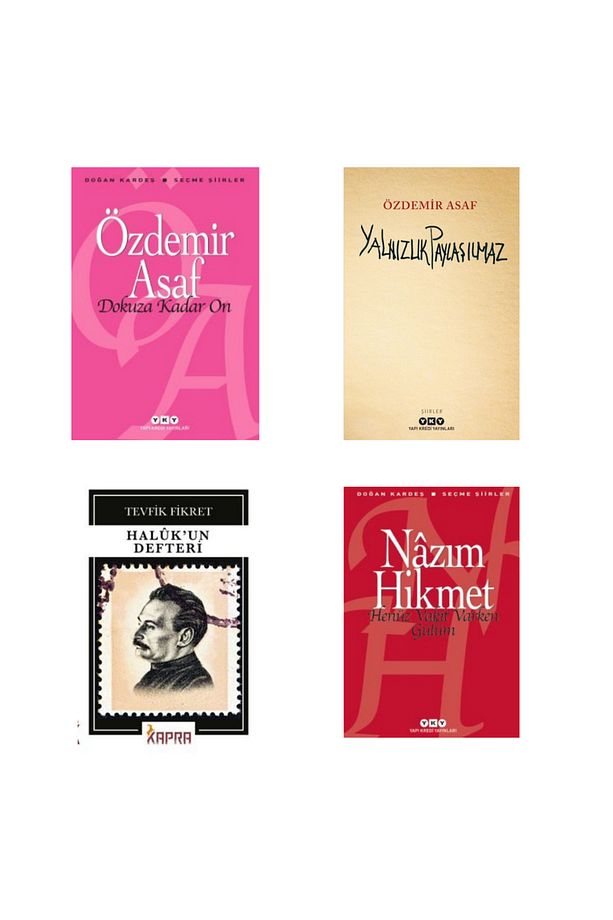 Yalnızlık Paylaşılmaz - Dokuza Kadar On - Henüz Vakti Varken Nazım Hikmet - Haluk'un Defteri 4 Kitap - 1