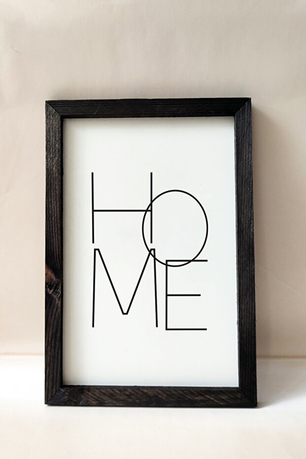 Inspirational Quotes" Painting with Black Wooden Frame - 20X30 cm