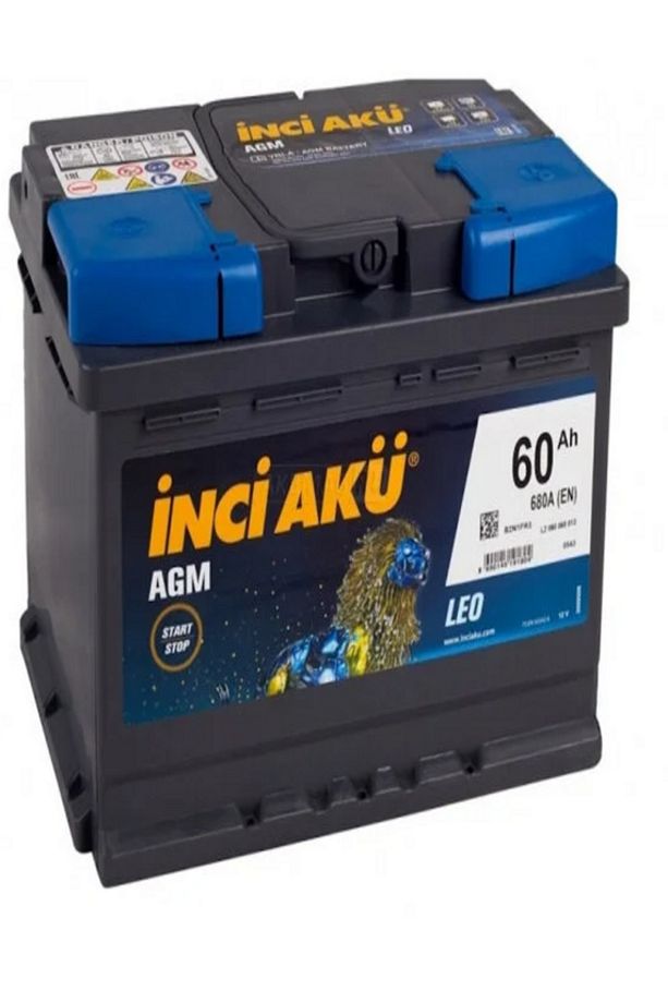 12v 60 Amper Agm Start-stop inci Akü. Yeni Tarih. güncel. - 1