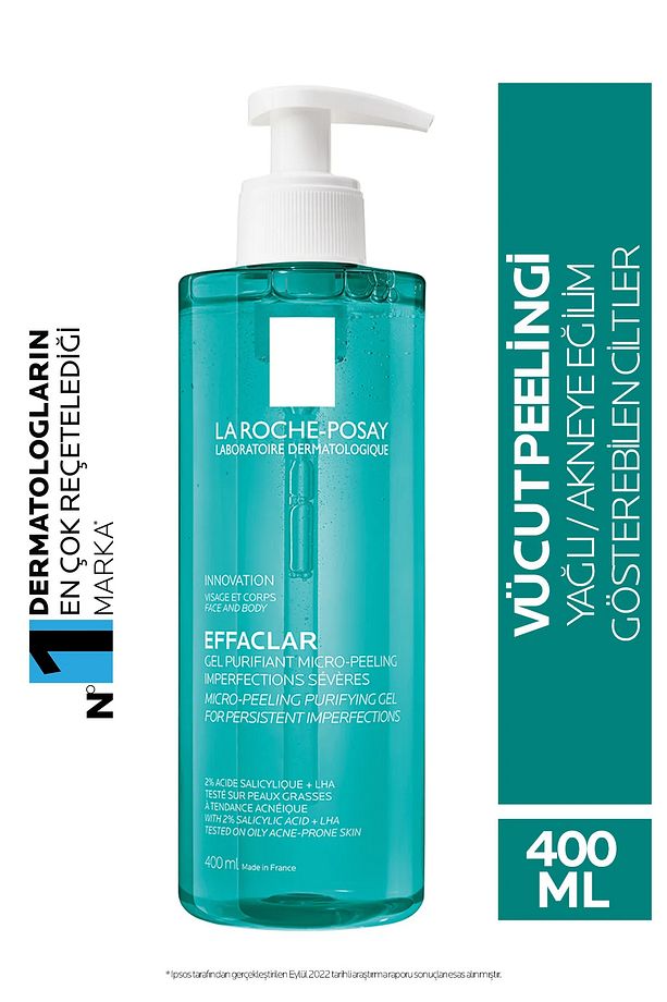 EFFACLAR MICRO-PEELİNG JEL YAĞLI VE AKNE EĞİLİMLİ CİLTLER İÇİN YIKAMA JELİ 400 ML - 1