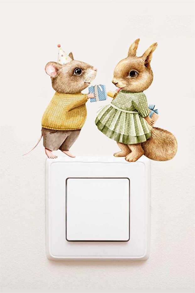 New Year's Eve Winter Concept Sticker Christmas Ornament Christmas Winter Concept Socket Sticker - Mimics