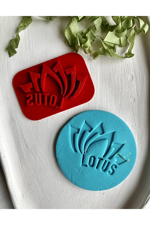 ختم من الطين البوليمري السيراميكي بنقش اللوتس - 1