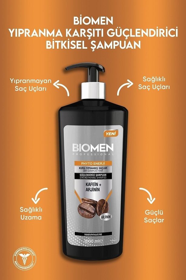 Professional Kafein&arjinin Kuru Ve Yıpranmış Saçlar Için Şampuan 1000 Ml X 2 ADET - 4